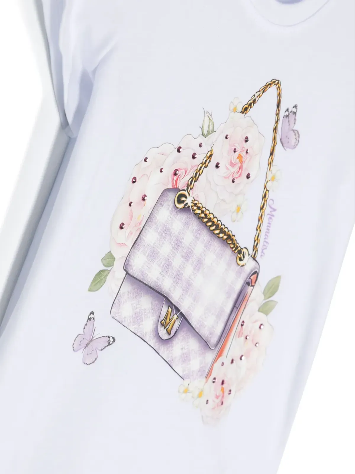 Monnalisa グラフィックプリント ジャージーテクスチャー Tシャツ - 画像3