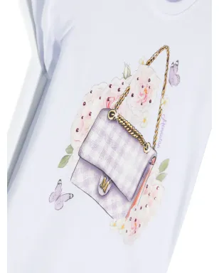 Monnalisa グラフィックプリント ジャージーテクスチャー Tシャツ - サムネイル3