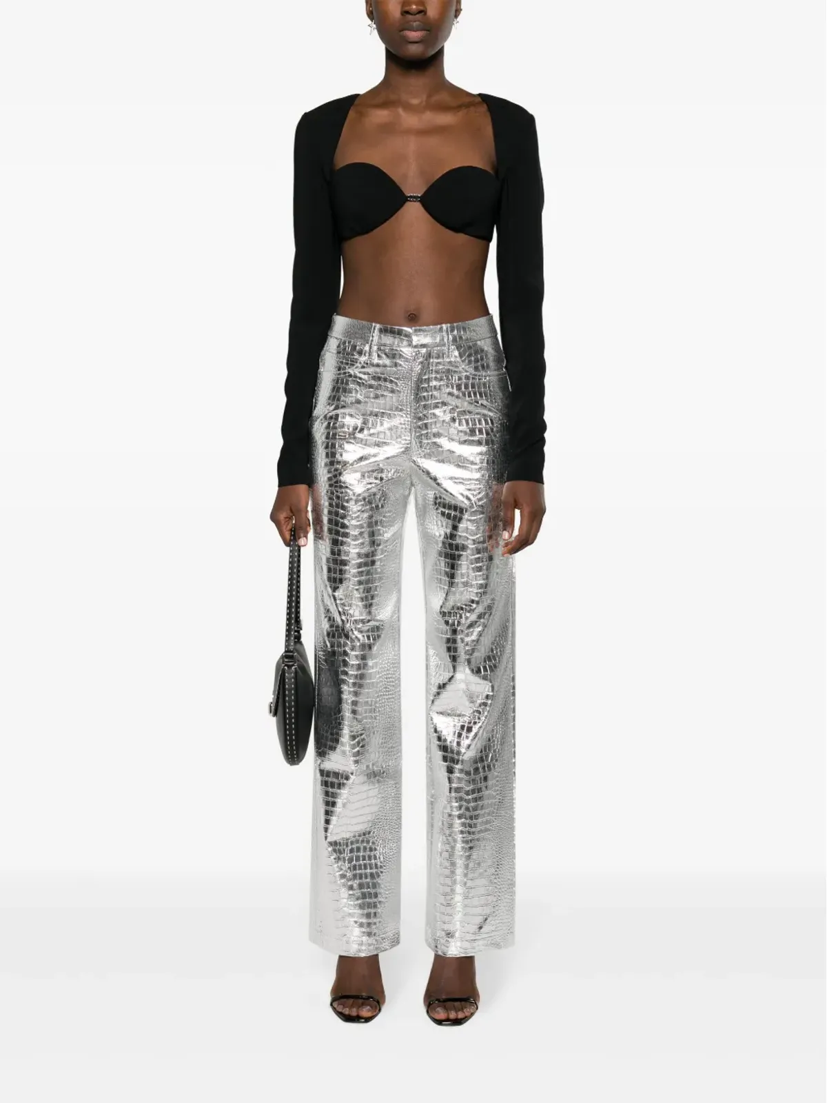 DSQUARED2 ロングスリーブ クロップトップ - 画像2
