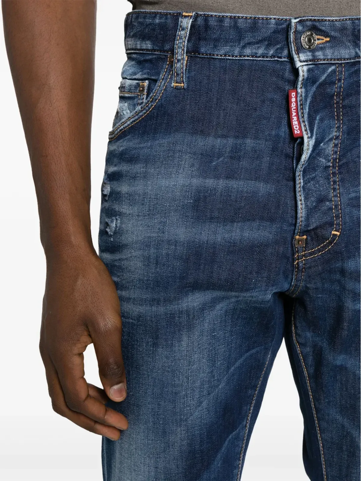 DSQUARED2 クールガイ ダメージ加工スキニージーンズ - ブルー - 画像5