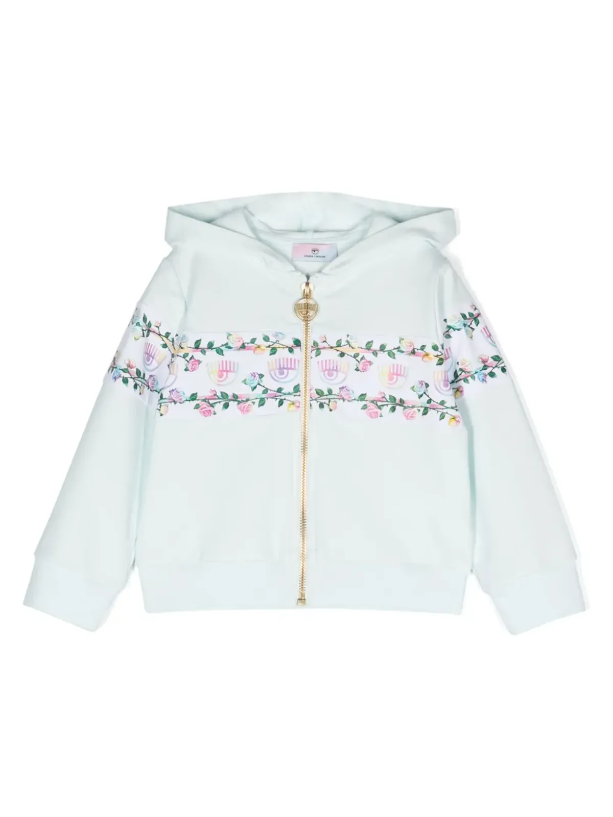 Chiara Ferragni Kids 花柄プリント トラックジャケット - 画像1