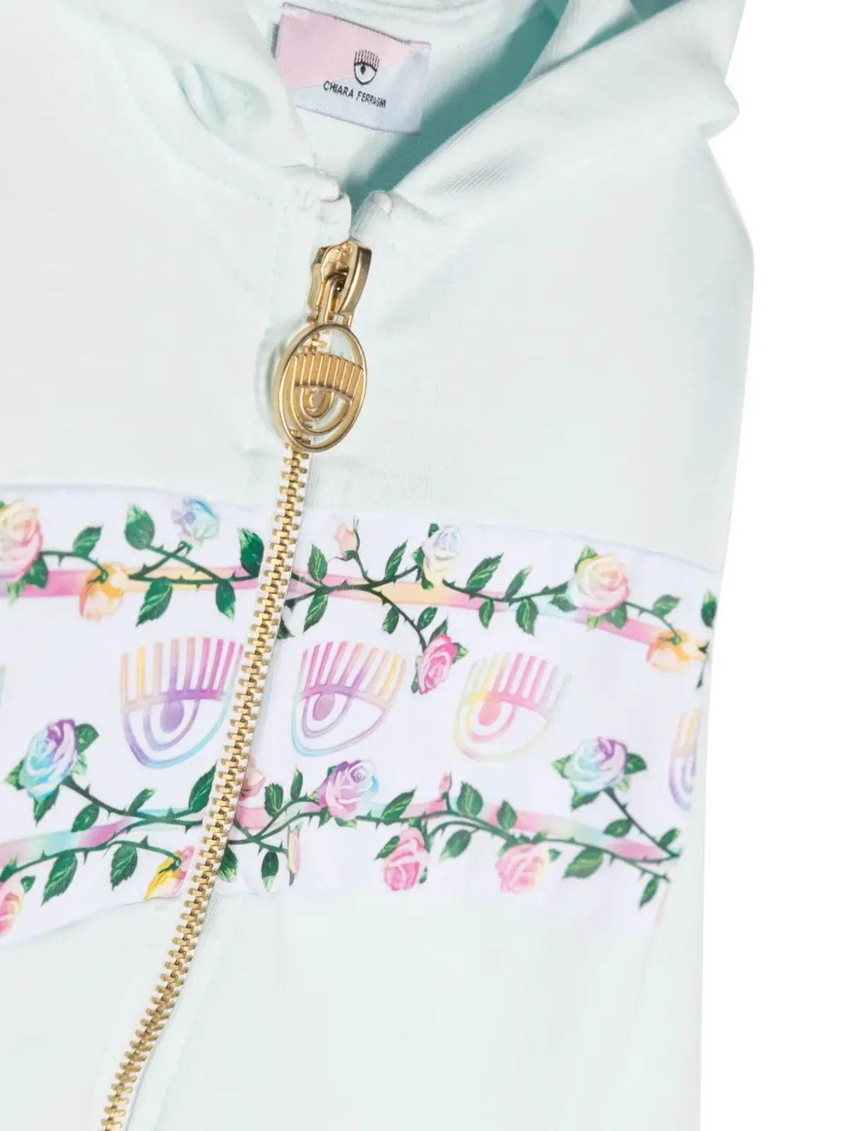 Chiara Ferragni Kids 花柄プリント トラックジャケット - 画像3