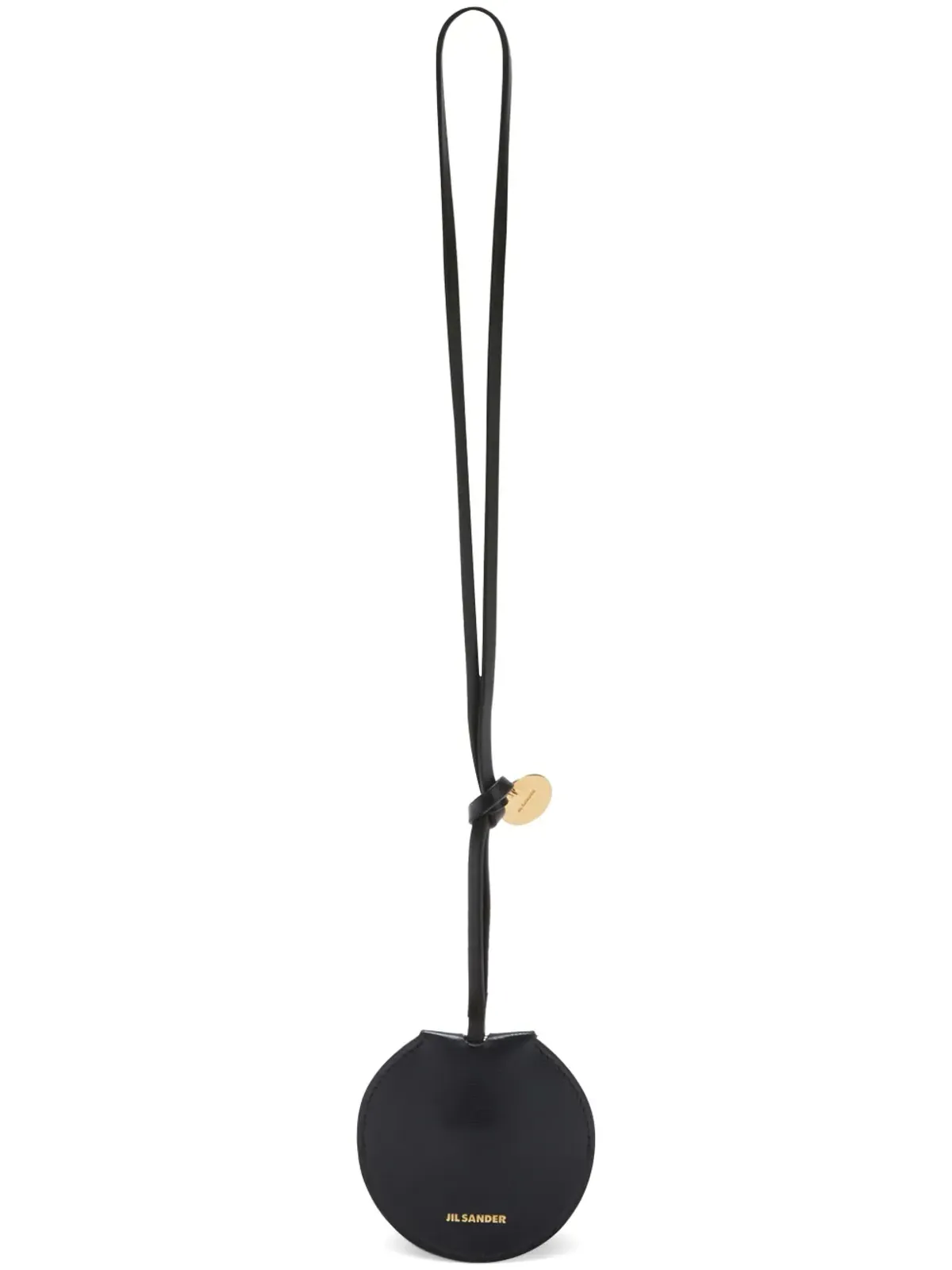 Jil Sander ロゴスタンプ レザー キーリング - ブラック - 画像1
