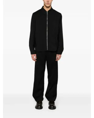 Prada ジップアップ ウール混紡 シャツジャケット - ブラック - サムネイル2