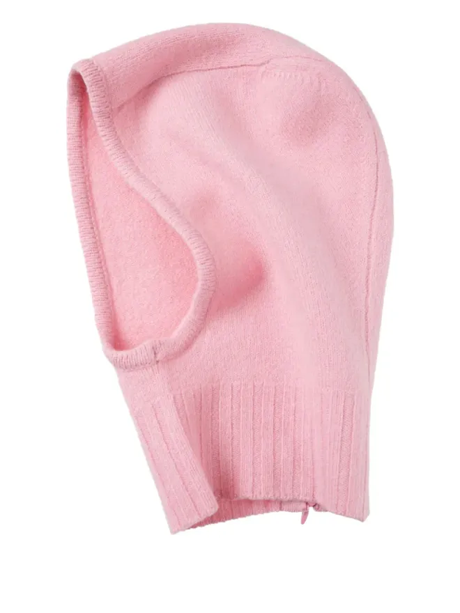 Jil Sander Jil Sander リブ編みディテール バラクラバ ピンクの商品画像