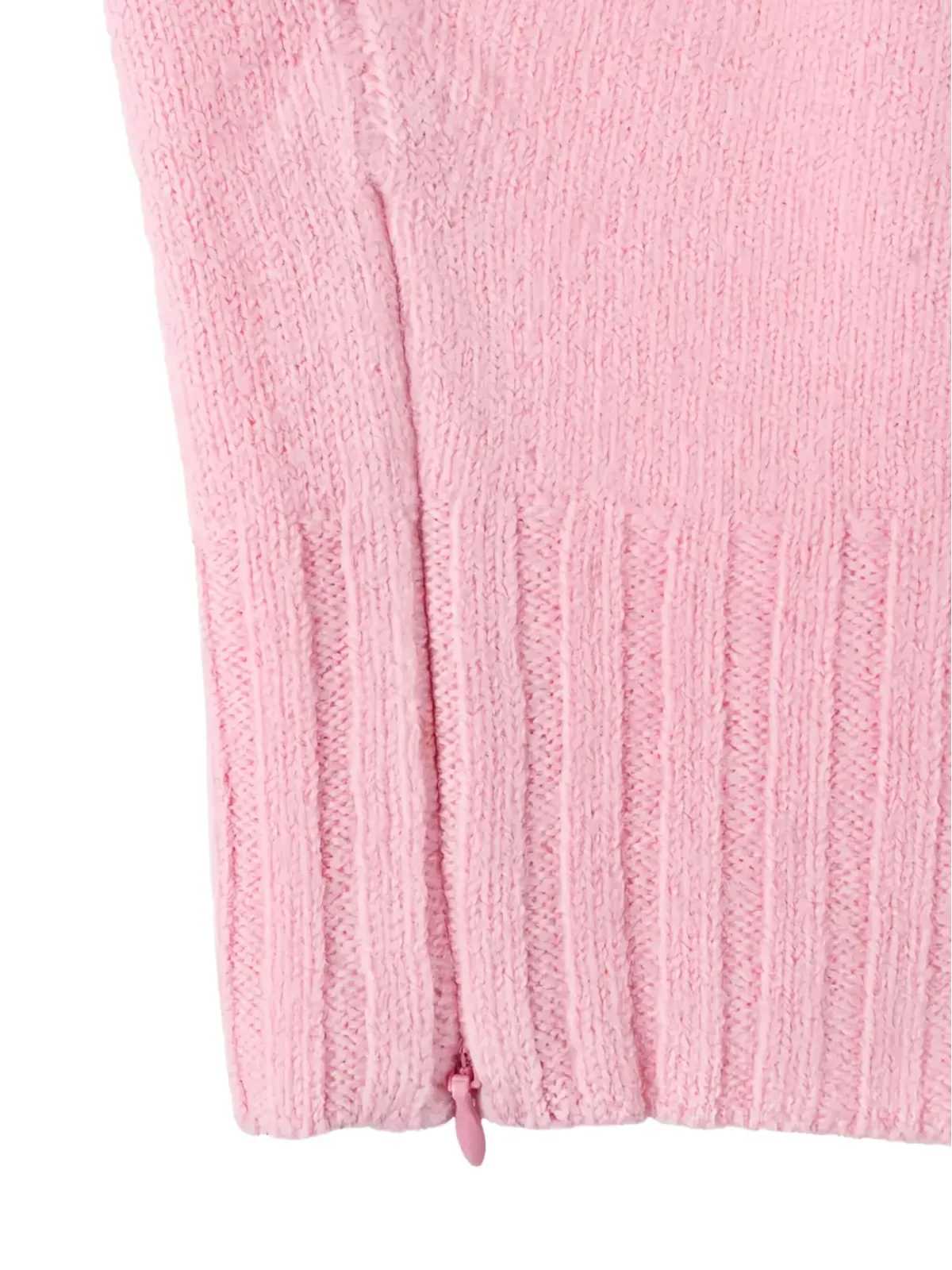 Jil Sander リブ編みディテール バラクラバ ピンク - 画像4