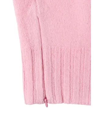 Jil Sander リブ編みディテール バラクラバ ピンク - サムネイル4