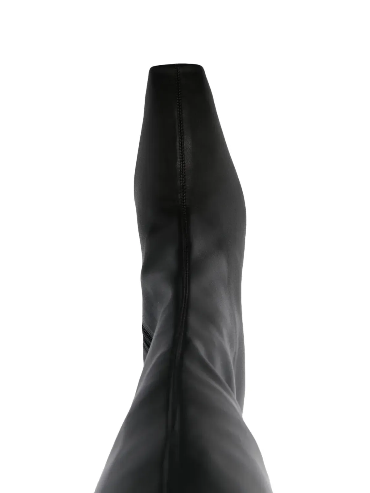 Courrèges Circle 90mm フェイクレザー膝丈ブーツ - ブラック - 画像4