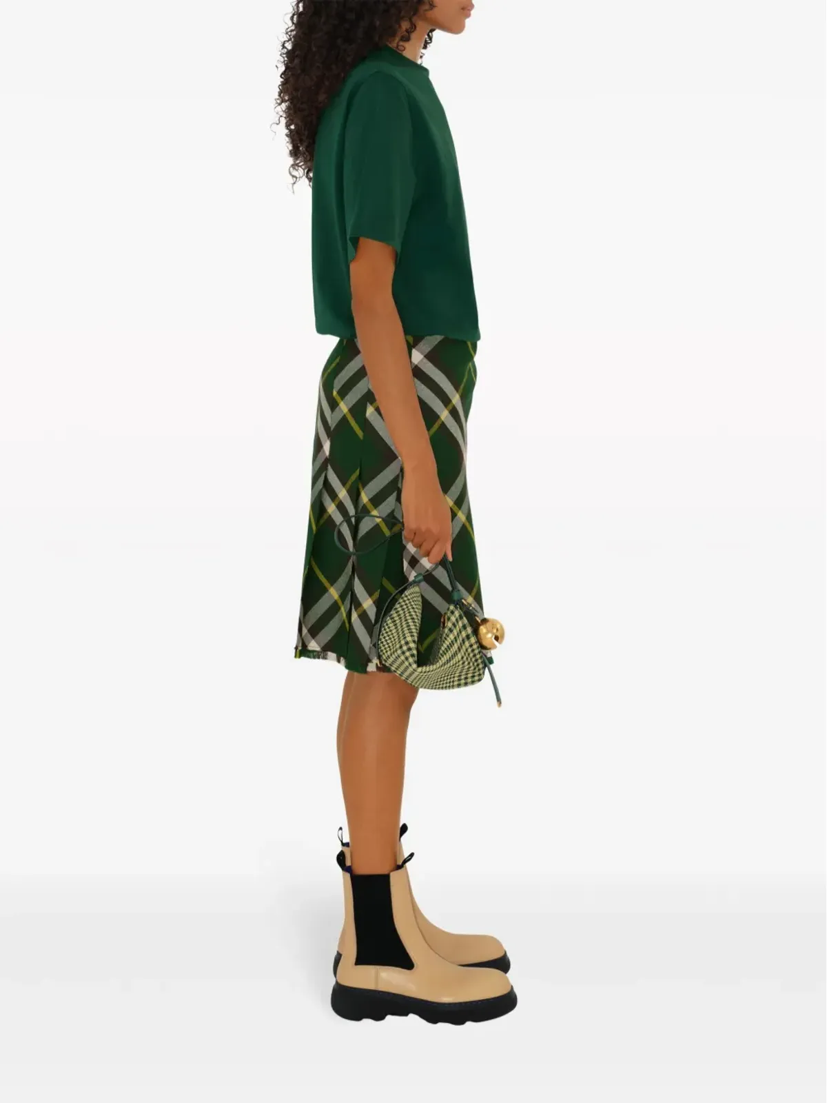 Burberry エクエストリアンナイト コットンTシャツ - グリーン - 画像3