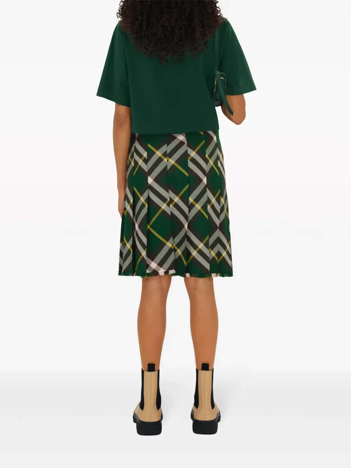 Burberry エクエストリアンナイト コットンTシャツ - グリーン - 画像4