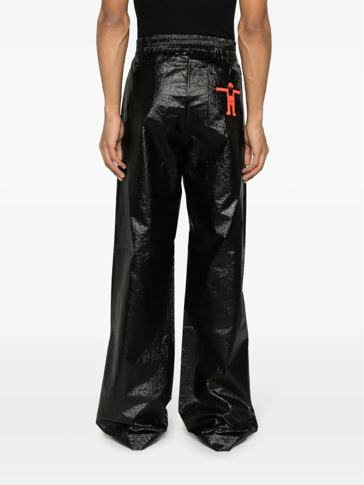Walter Van Beirendonck 刺繍ロゴパンツ - Black - 画像4