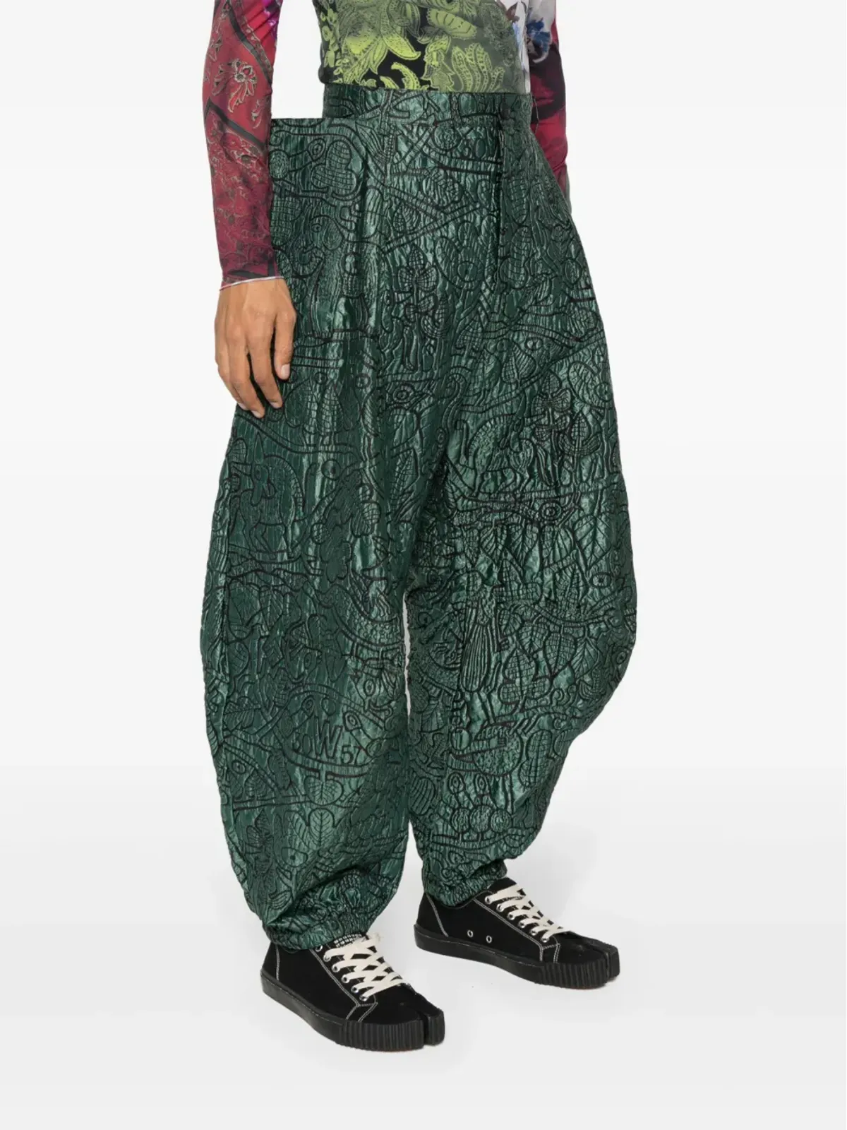 Walter Van Beirendonck 抽象プリントパンツ - 画像3