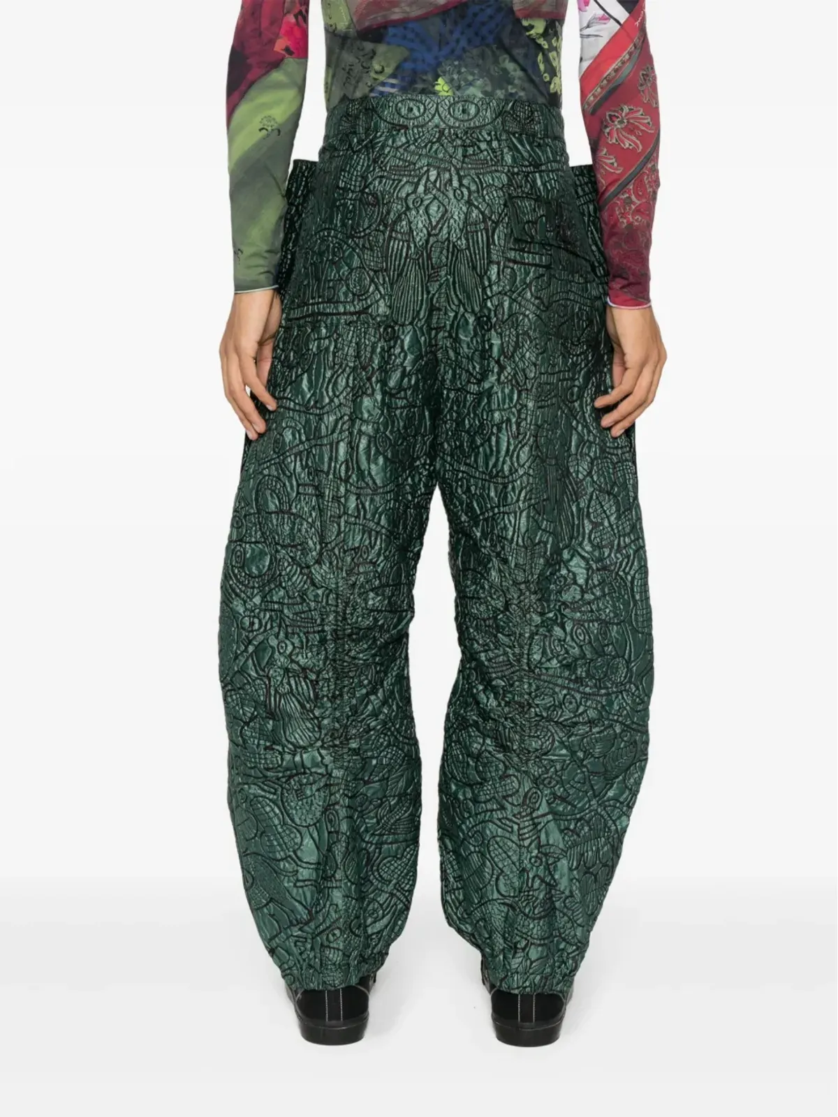 Walter Van Beirendonck 抽象プリントパンツ - 画像4