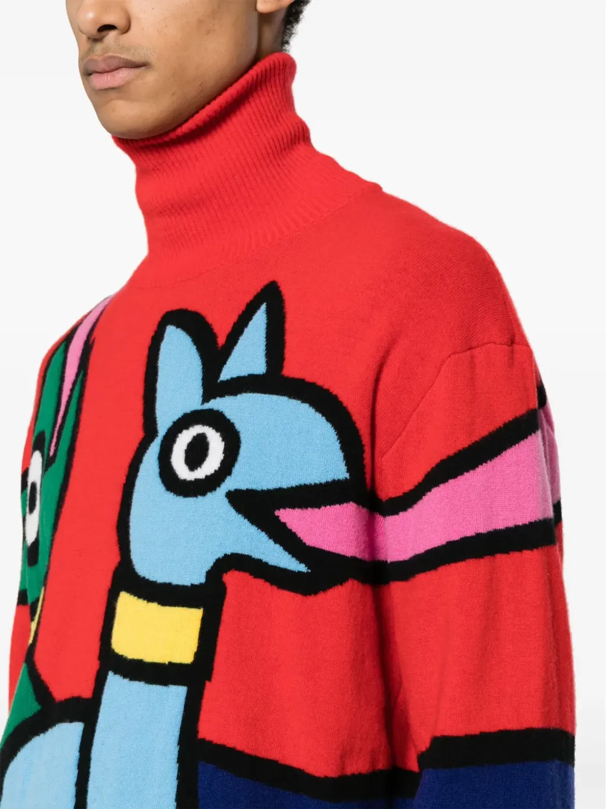 Walter Van Beirendonck Viper ウール ジャンパー - レッド - 画像5