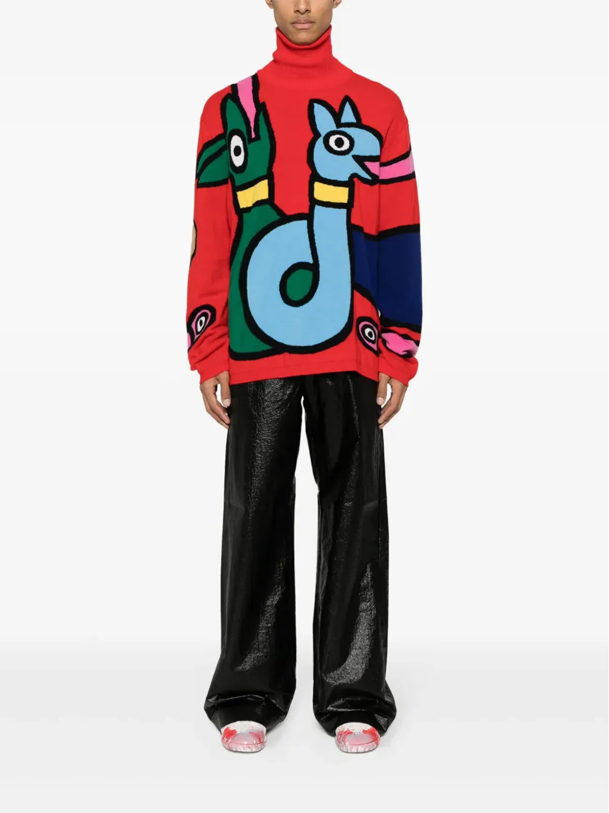 Walter Van Beirendonck Viper ウール ジャンパー - レッド - 画像2