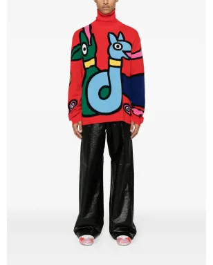 Walter Van Beirendonck Viper ウール ジャンパー - レッド - サムネイル2
