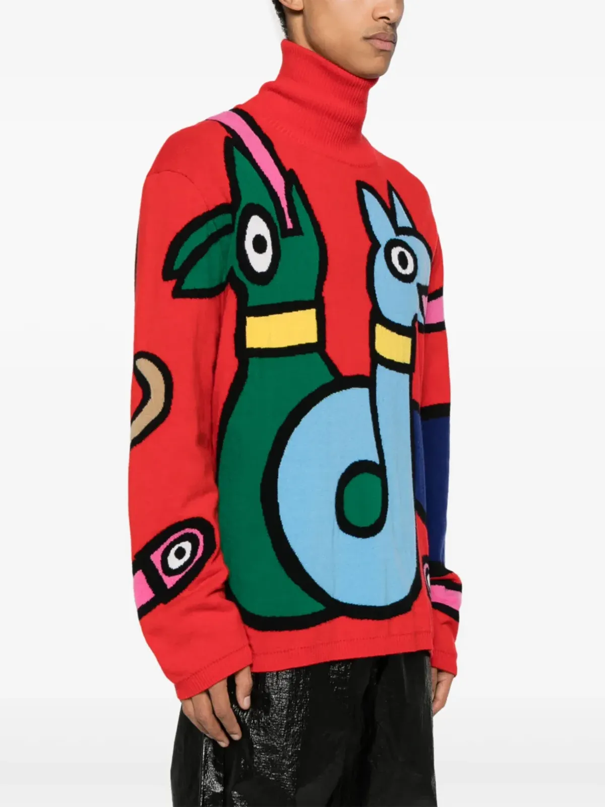Walter Van Beirendonck Viper ウール ジャンパー - レッド - 画像3