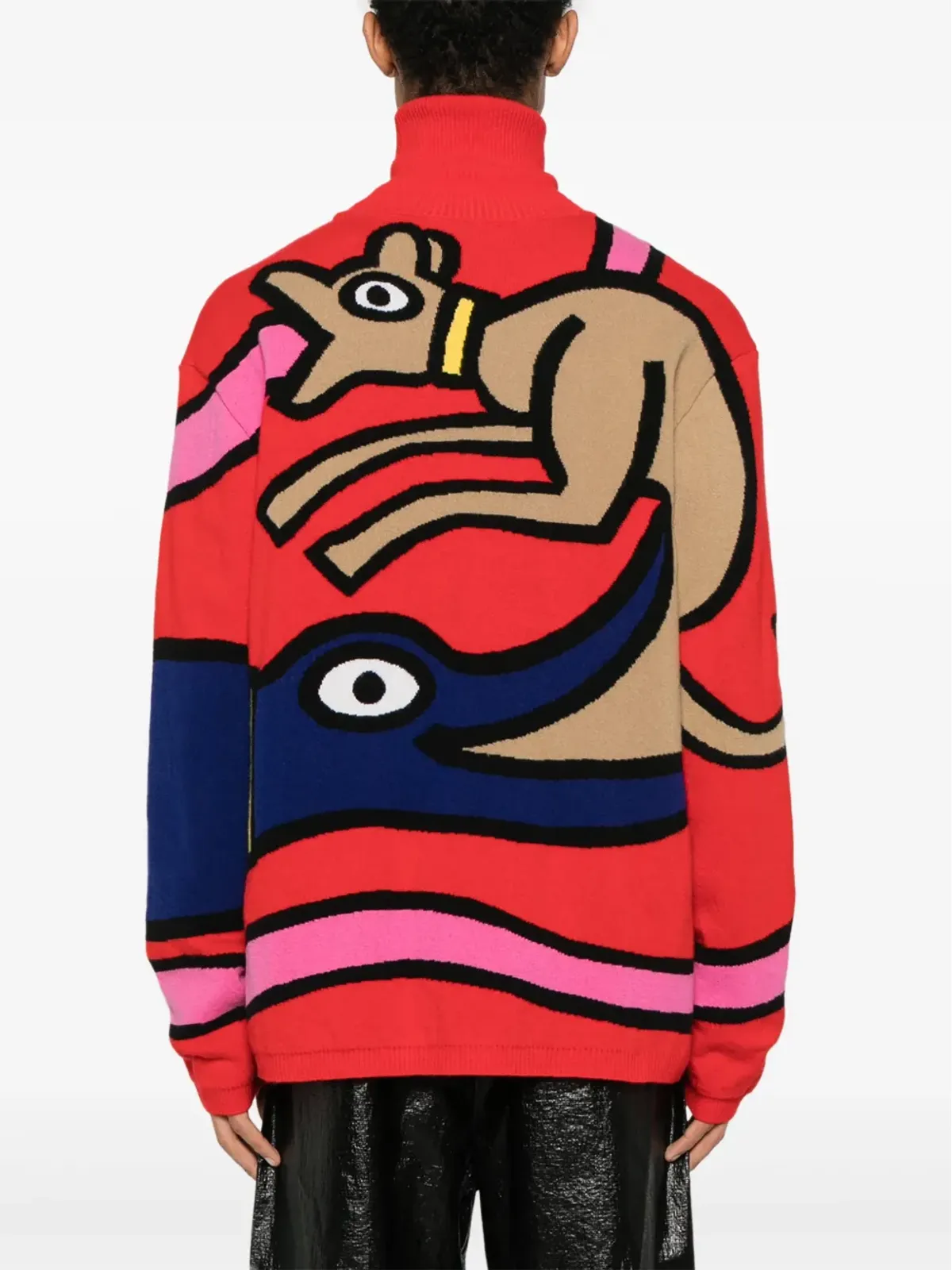 Walter Van Beirendonck Viper ウール ジャンパー - レッド - 画像4