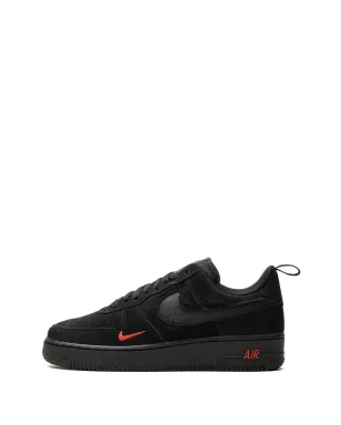 Nike エアフォース1 ロー マルチスウッシュ ブラック/クリムゾン スニーカー - サムネイル5