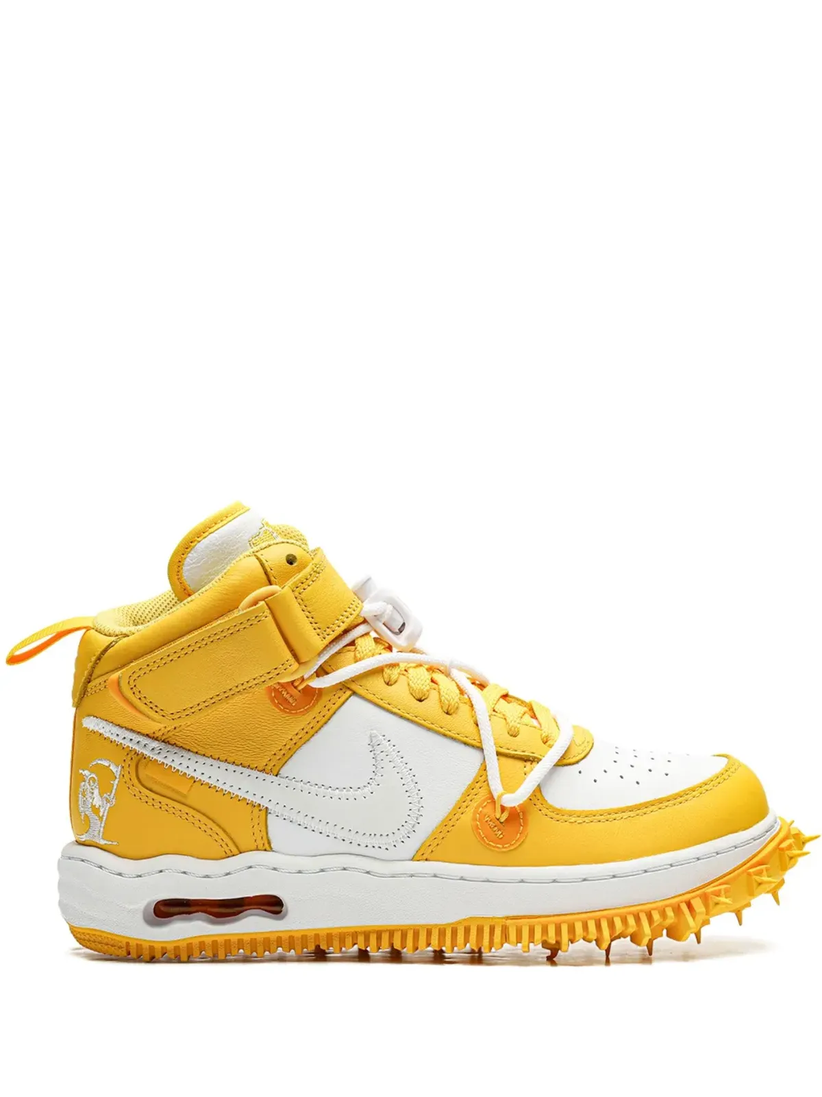 Nike エアフォース1ミッド Off-White Varsity Maize スニーカー - 画像1