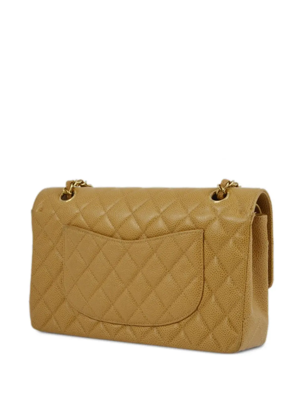 CHANEL ビンテージ 2002年 ミディアム クラシック ダブルフラップ ショルダーバッグ - ニュートラルカラー - 画像2