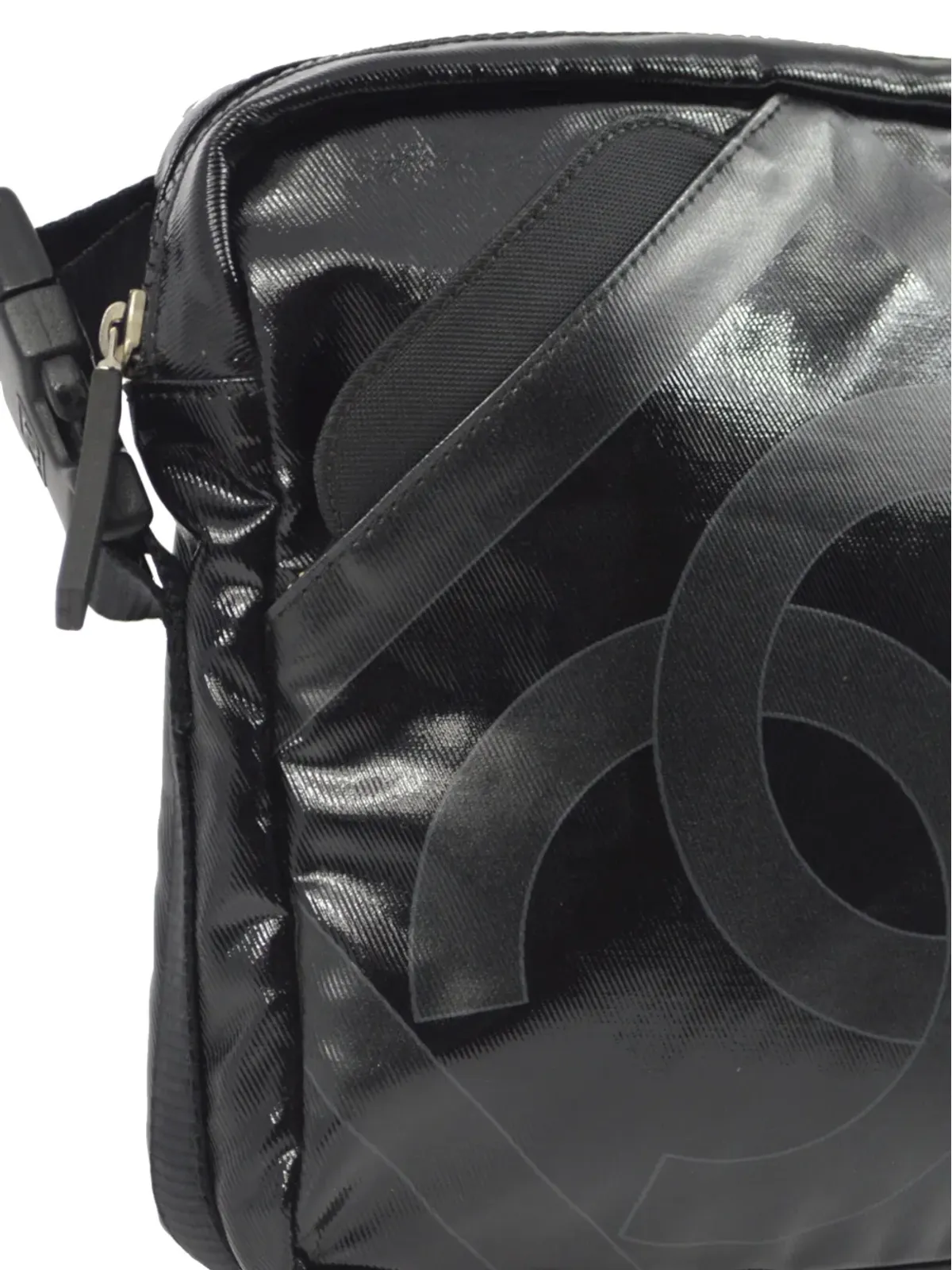 CHANEL ビンテージ 2007 スポーツライン ショルダーバッグ - ブラック - 画像3