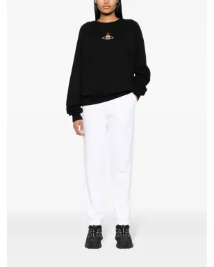 Vivienne Westwood Orb刺繍入りコットン・トラックパンツ - ホワイト - サムネイル3