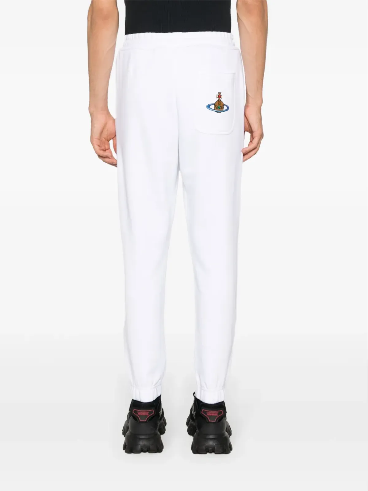 Vivienne Westwood Orb刺繍入りコットン・トラックパンツ - ホワイト - 画像4