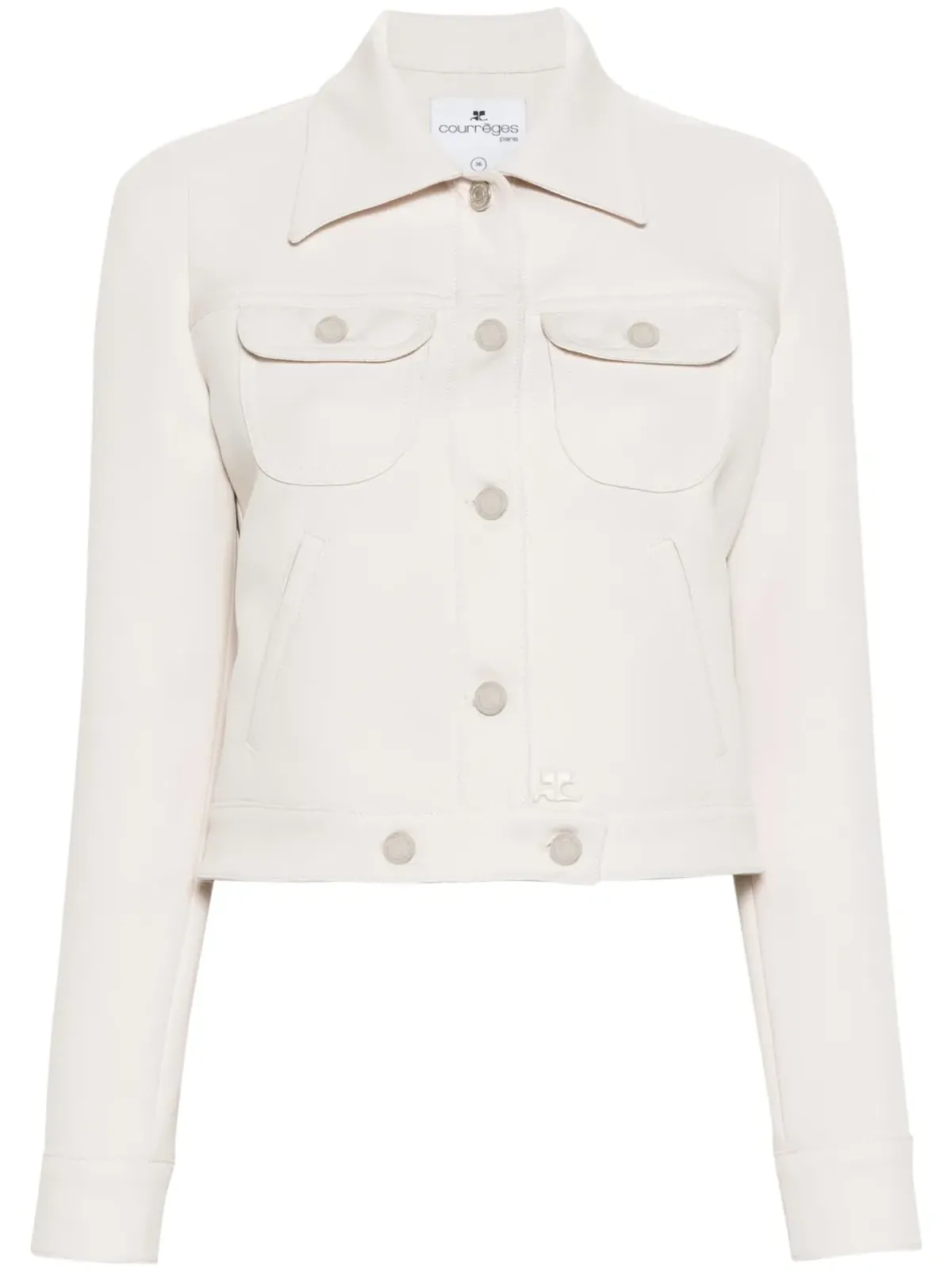 Courrèges クロップドデニムジャケット - 画像1
