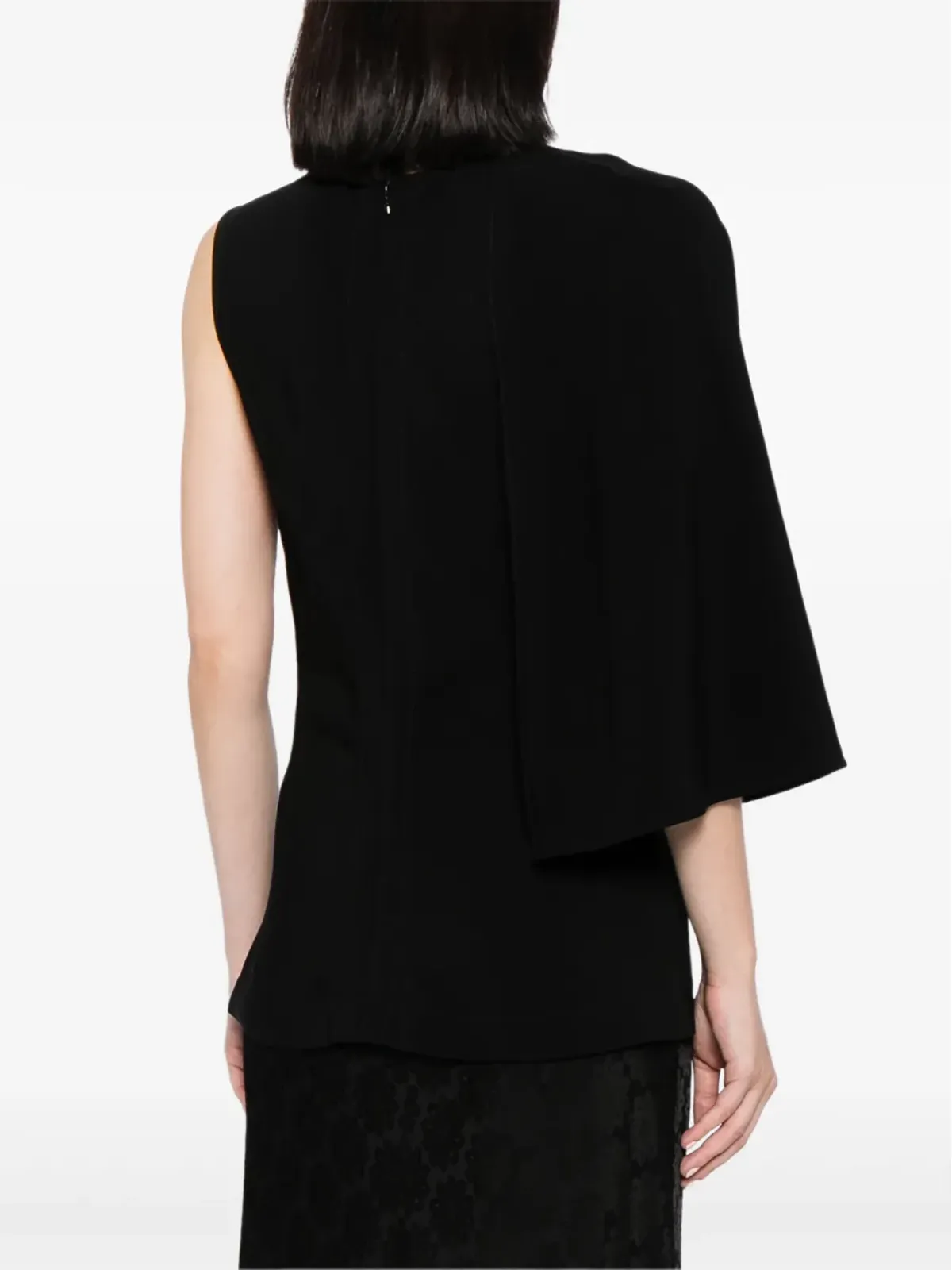 Stella McCartney アシンメトリック・ワンショルダートップ ブラック - 画像4