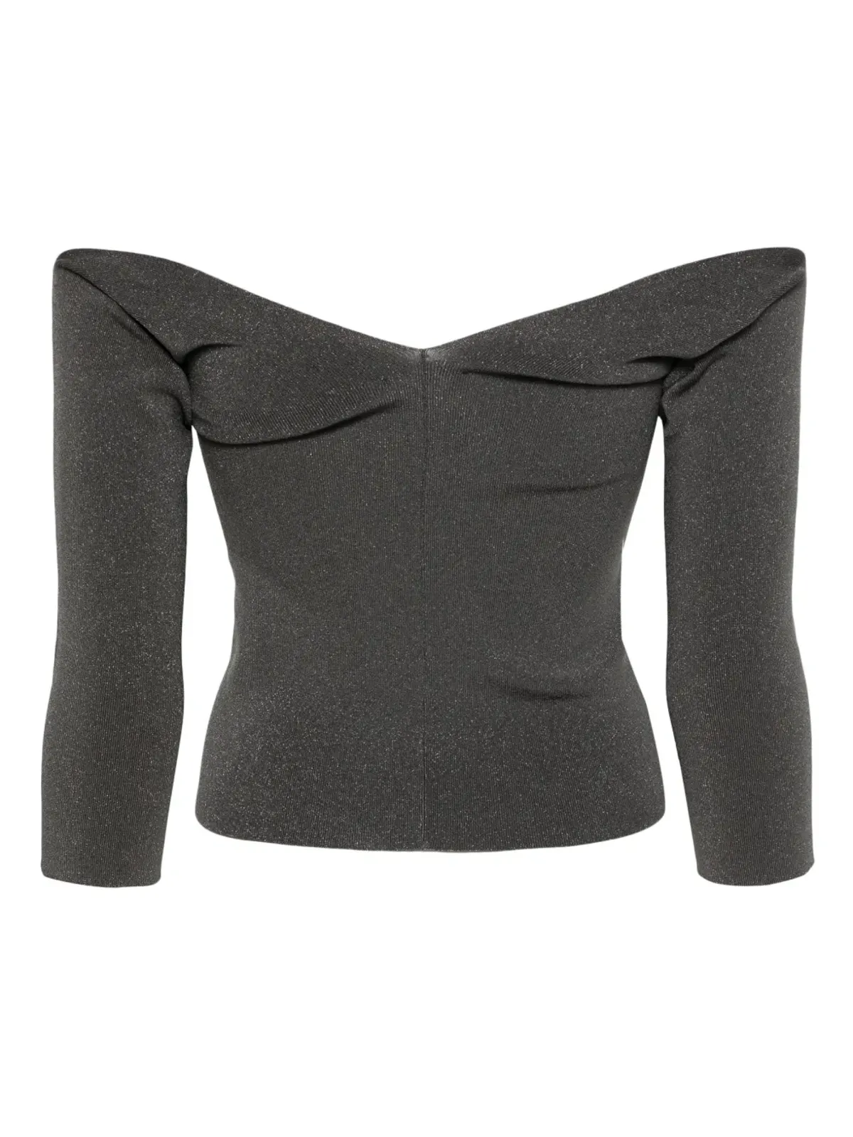 MRZ lurex knitted top - Grey - 画像2