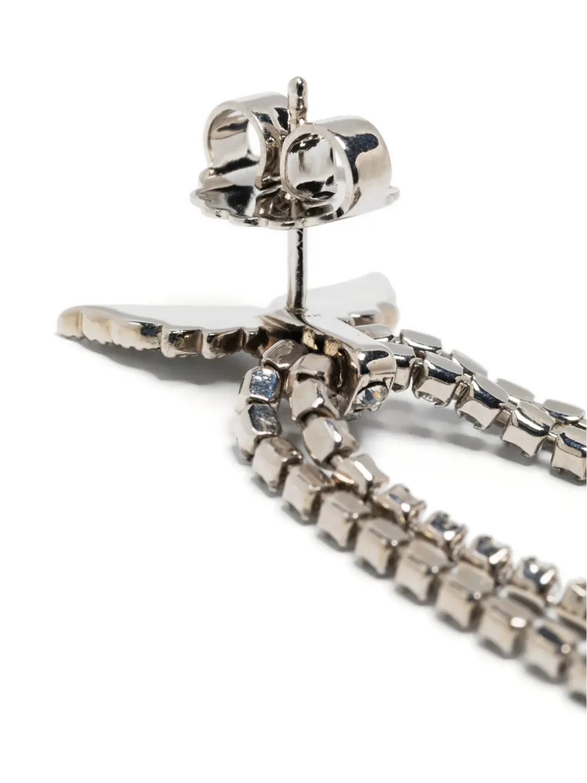 Zadig&Voltaire クリスタル装飾ドロップピアス - 画像3