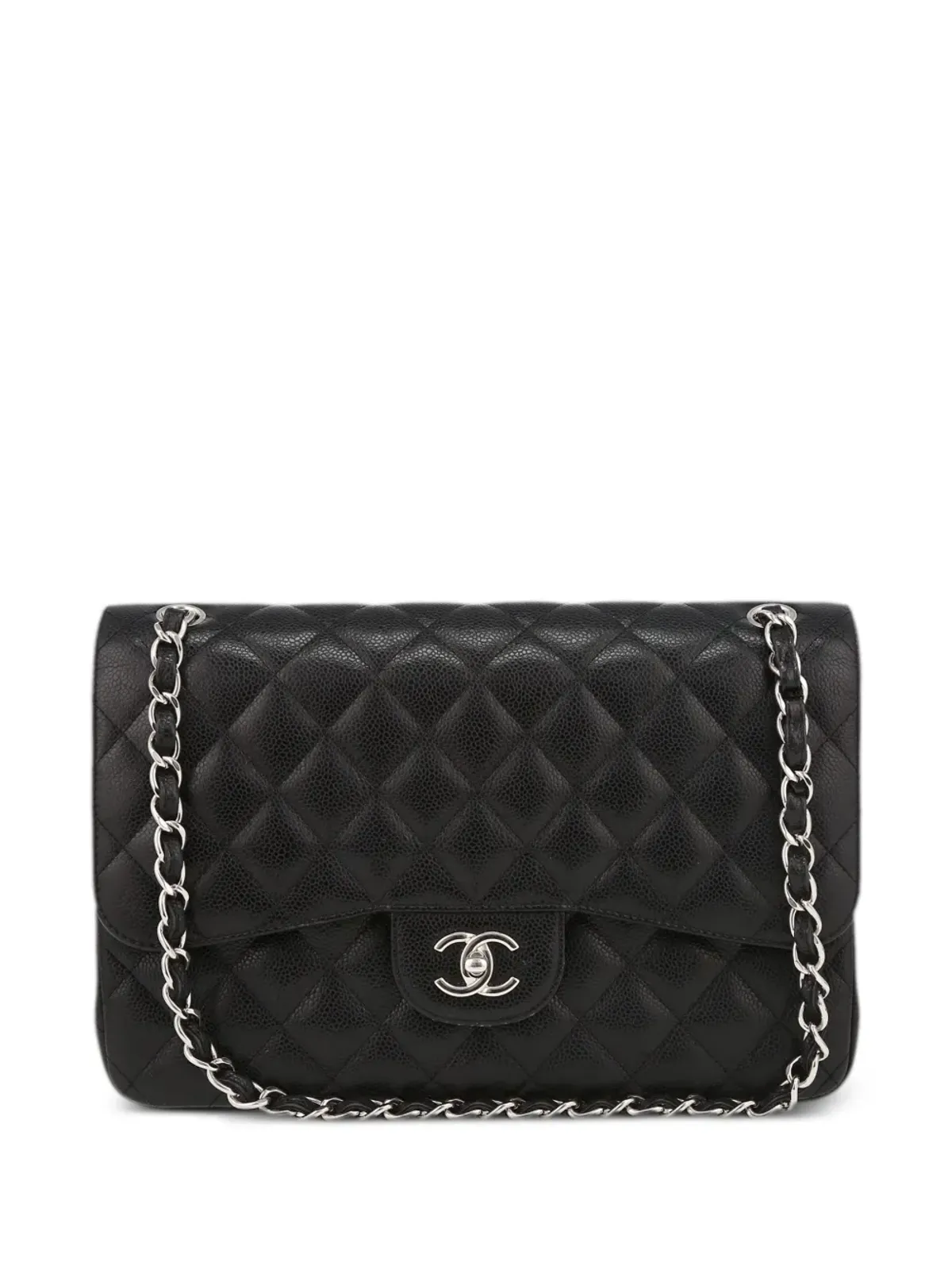 CHANEL ビンテージ 2015年 ジャンボ Timeless ショルダーバッグ - ブラック - 画像1