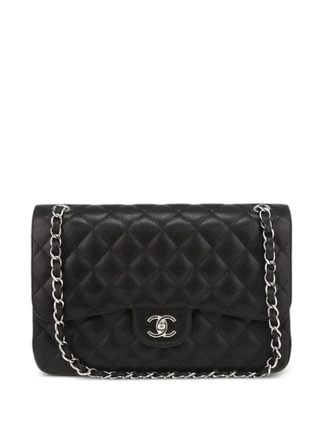CHANEL Pre-Owned CHANEL ビンテージ 2015年 ジャンボ Timeless ショルダーバッグ - ブラックの商品画像