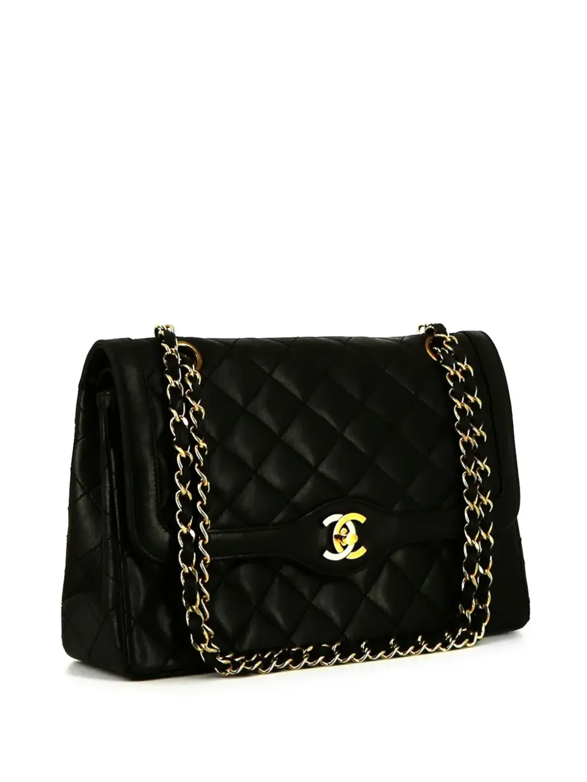 CHANEL ビンテージ 1994年 タイムレス ショルダーバッグ ブラック - 画像2