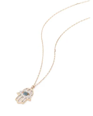 Adina Reyter 14ktイエローゴールド ハムサ ペンダント ネックレス - サムネイル3