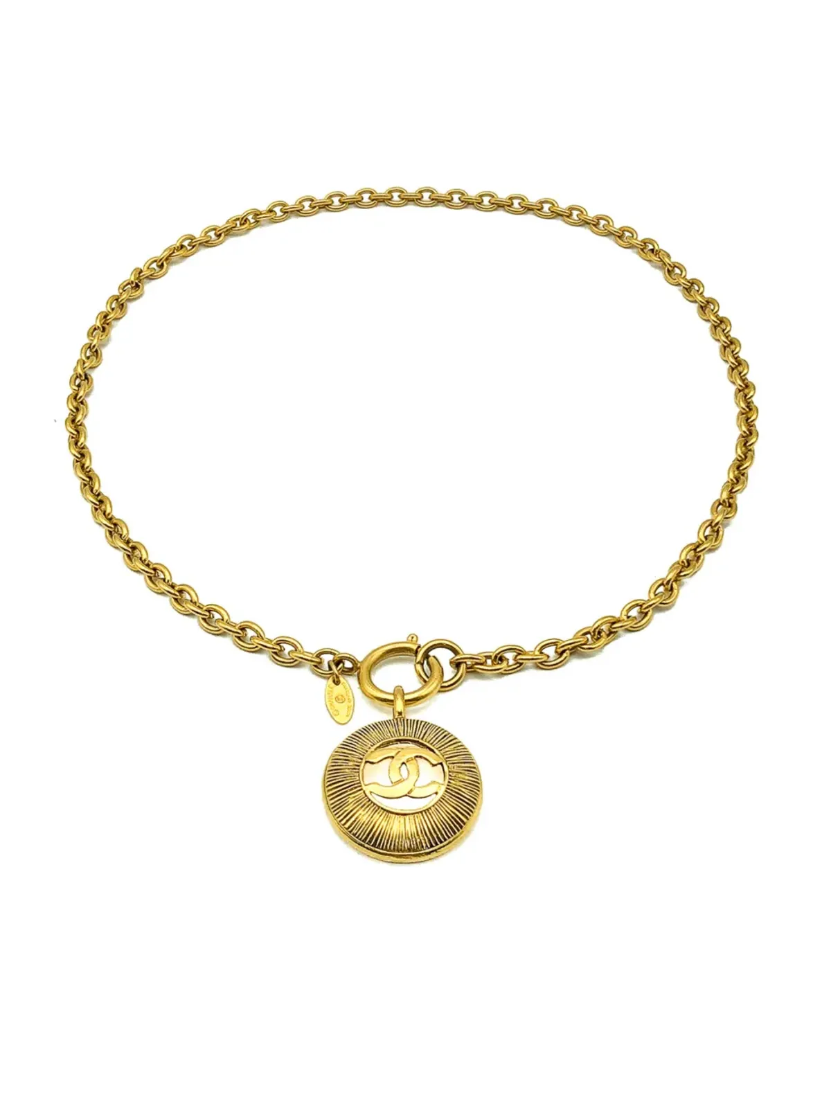 CHANEL ビンテージ 1980年代 サンバースト ネックレス - ゴールド - 画像3