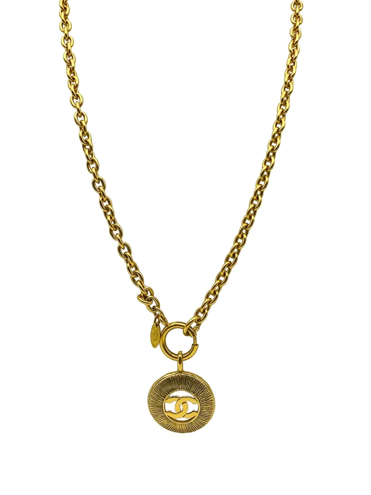 CHANEL ビンテージ 1980年代 サンバースト ネックレス - ゴールド - 画像4