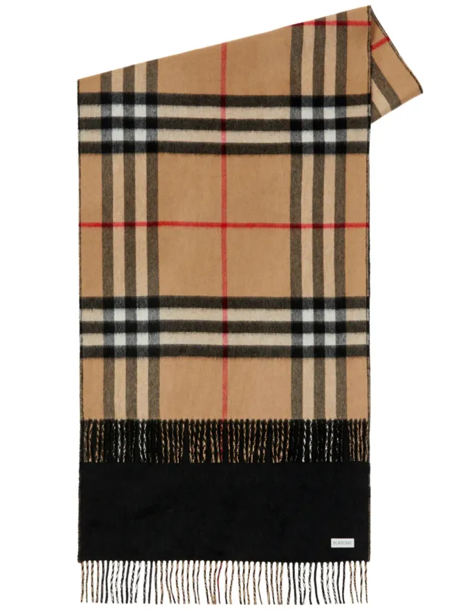 Burberry Burberry チェック柄カシミヤ リバーシブル スカーフの商品画像