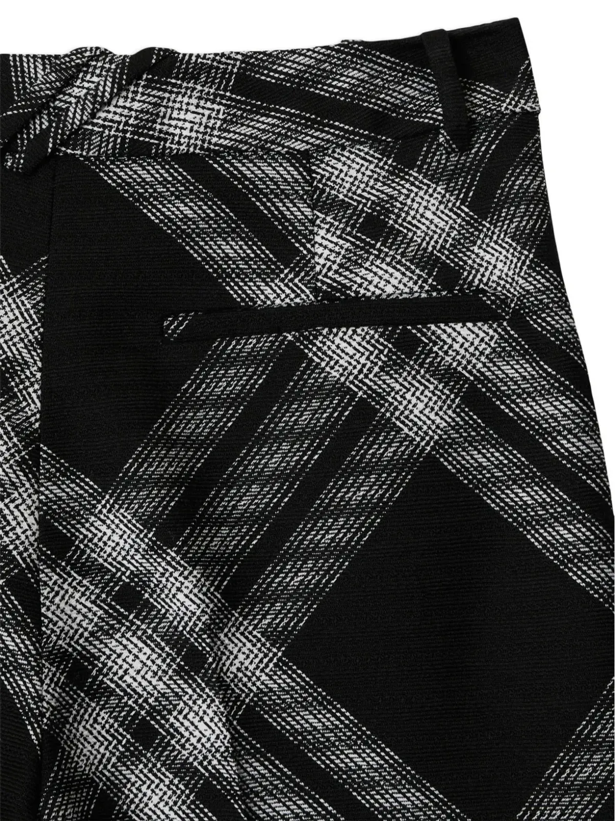 Burberry ビンテージ チェック柄 ウールパンツ - ブラック - 画像5
