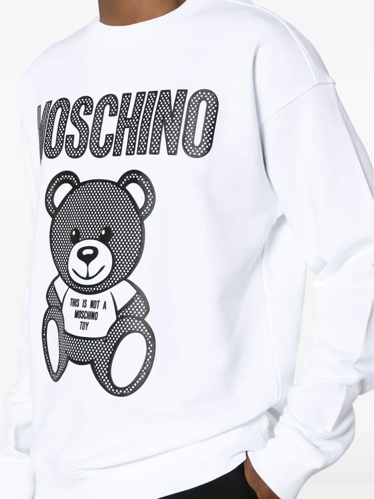Moschino Teddy Bear ロゴプリント スウェットシャツ - ホワイト - 画像5