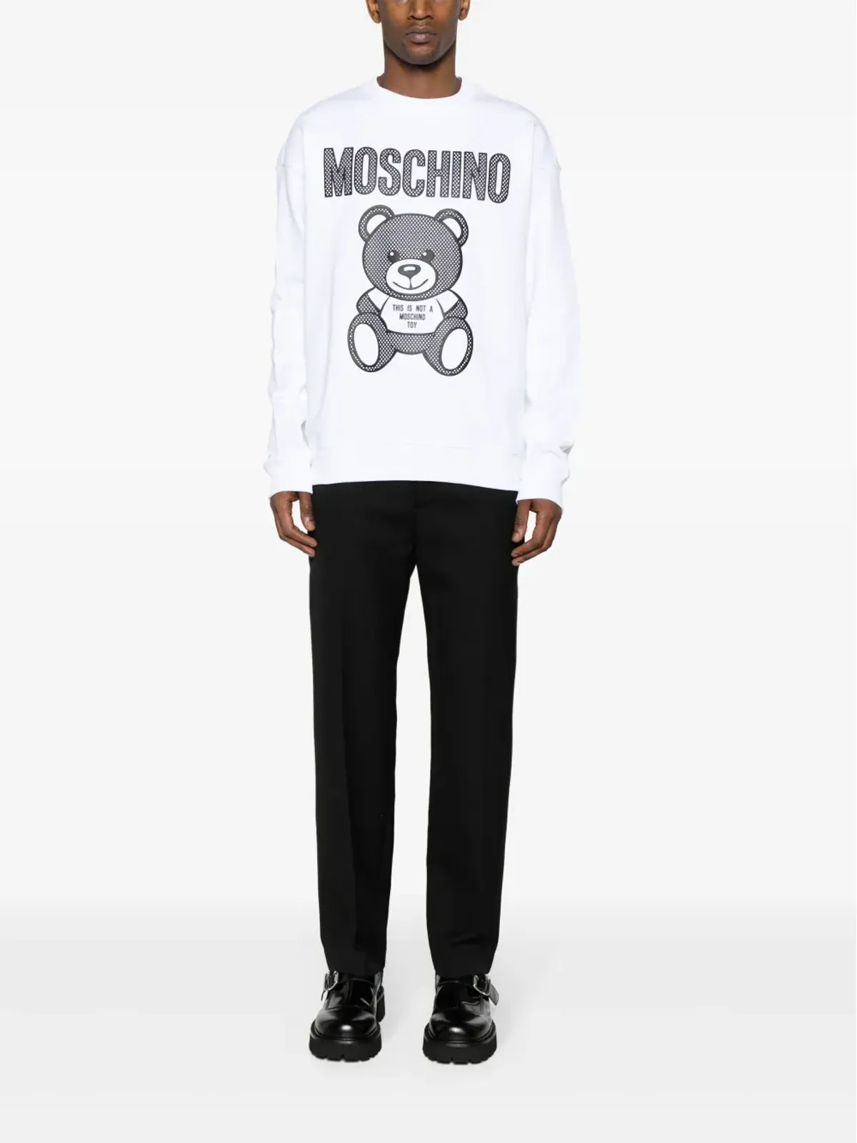 Moschino Teddy Bear ロゴプリント スウェットシャツ - ホワイト - 画像2