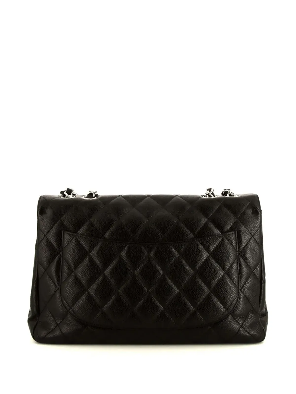 CHANEL ビンテージ 2007 ジャンボ ティムレス ショルダーバッグ - ブラック - 画像3
