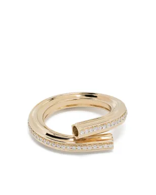 Adina Reyter 14K イエローゴールド ダイヤモンド マカロニエターニティリング - サムネイル1