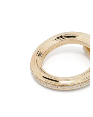 Adina Reyter 14K イエローゴールド ダイヤモンド マカロニエターニティリング - サムネイル3