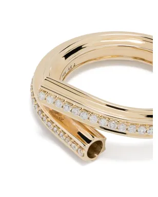 Adina Reyter 14K イエローゴールド ダイヤモンド マカロニエターニティリング - サムネイル4