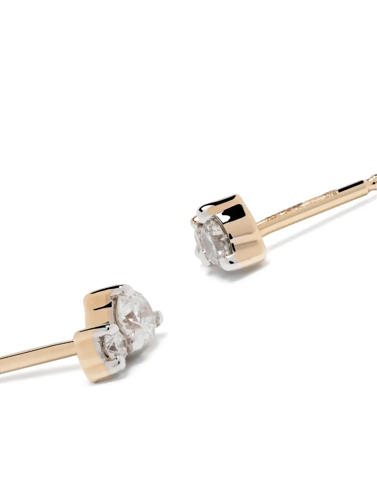 Adina Reyter アミーゴス ポストスタッド ピアス 14K イエローゴールド ダイヤモンド - 画像3