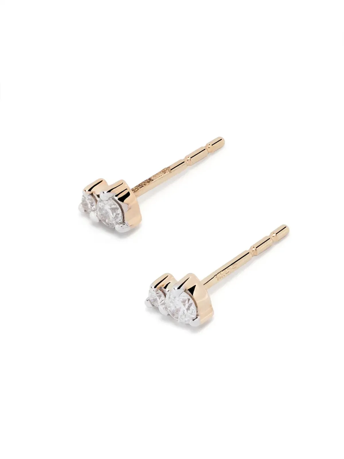 Adina Reyter アミーゴス ポストスタッド ピアス 14K イエローゴールド ダイヤモンド - 画像4