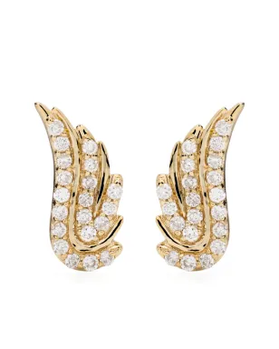 Adina Reyter 14kt イエローゴールド ウィング ダイヤモンド スタッド ピアス - サムネイル1
