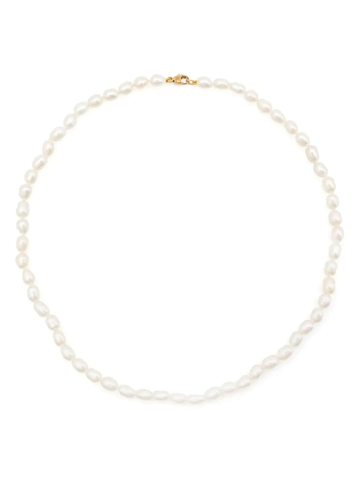 Adina Reyter 14ktイエローゴールド チャンクシードパール ネックレス - White - 画像1